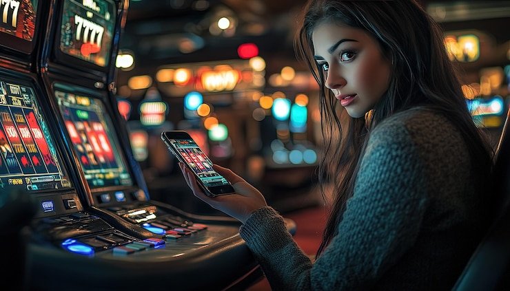 Grid permainan Bikini Paradise menampilkan simbol tropis, wild, scatter, dan fitur bonus